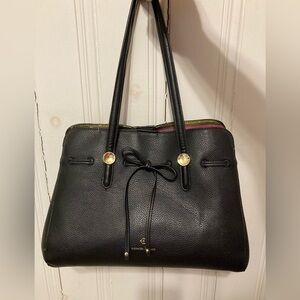 Nanette Lepore arabelle Black faux Leather shoulder Bag